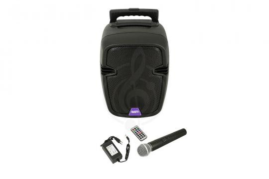Мобильный звуковой комплект ACURY AS-8T - Мобильная акустическая система со встроенным усилителем, аккумулятором и 1 микрофоном - фото 2