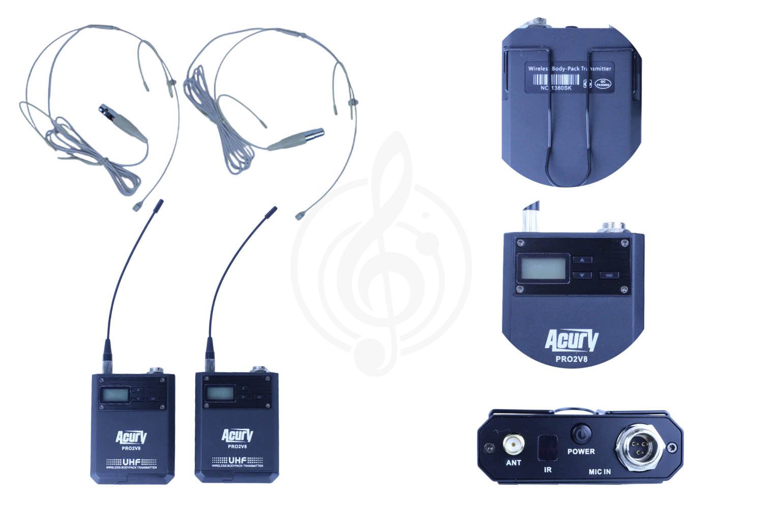 Радиосистема с ручным передатчиком ACURY PRO2V8 - Радиосистема с двумя ручными передатчиками - фото 2