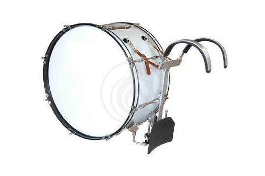 Маршевый барабан AP Percussion MB-2212 - Барабан маршевый большой 22"х12" белый  - фото 1