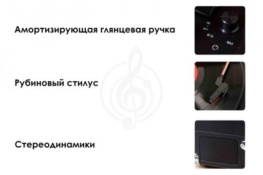 Виниловый проигрыватель Aria Vinyl VRP-1 WH - Виниловый проигрыватель - фото 3