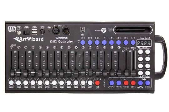 Изображение Art Wizard C-384W - Пульт управления световыми приборами с беспрпередатчиком DMX-сигнала 2.4 гГц