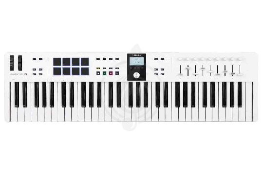 MIDI-клавиатура Arturia KeyLab Essential 61 mk3 White - Midi-клавиатура - фото 1