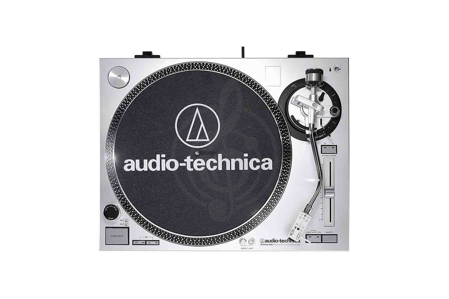 Виниловый проигрыватель AUDIO-TECHNICA AT-LP120-USB Silver - Виниловый проигрыватель - фото 3