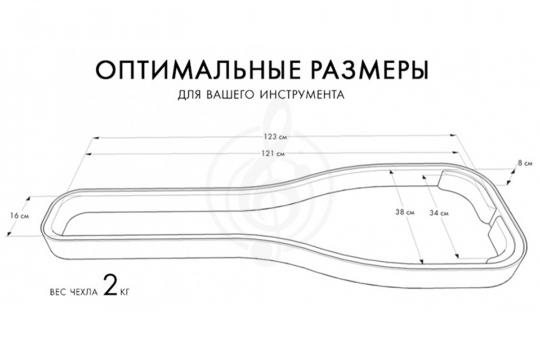 Чехол для бас-гитары BAG&music BM1033 Bass PRO - Чехол для бас-гитары - фото 2