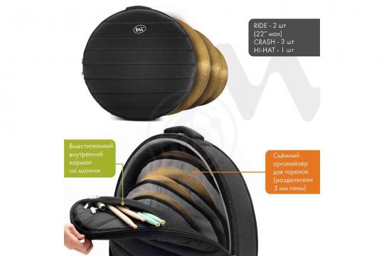 Чехол для тарелки BAG&music BM1215 CymbalBox - Чехол для Тарелок 22" - фото 2