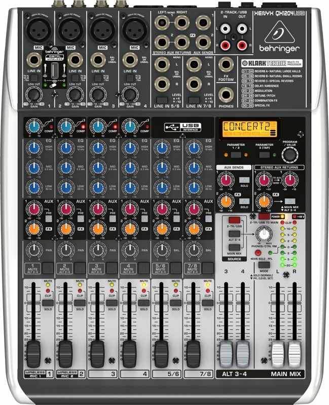 Аналоговый микшер Behringer 1204USB Пульт микшерный - фото 1