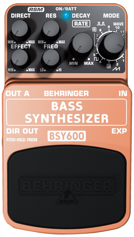 педаль эффектов для бас-гитары Behringer BSY600 BASS SYNTHTSIZER - Педаль эффектов cинтезатор  для бас-гитар. - фото 1