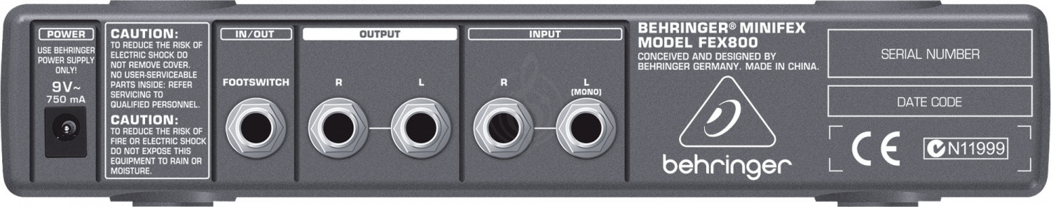 Процессор эффектов Behringer FEX800-EU Процессор эффектов  - фото 3