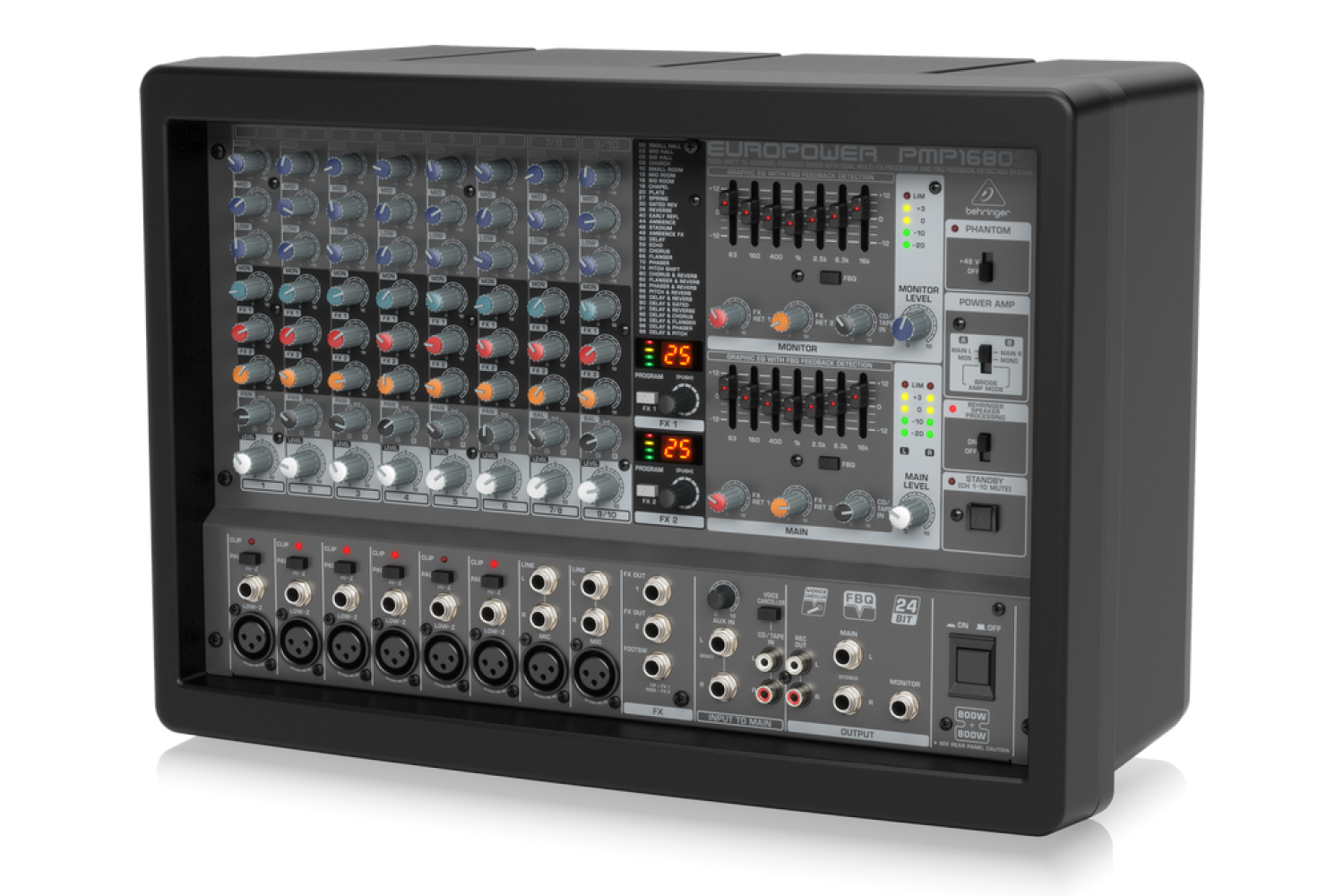 Активный микшер Behringer PMP1680S - Активный микшерный пульт - фото 1