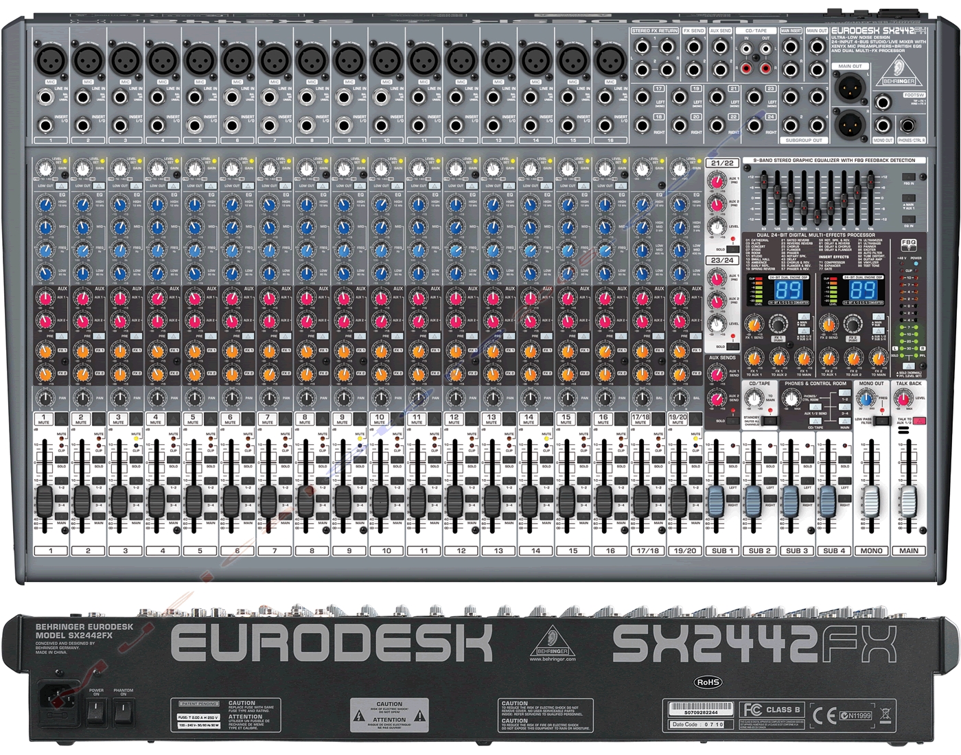 Аналоговый микшер Behringer SX2442FX - аналоговый микшер - фото 1