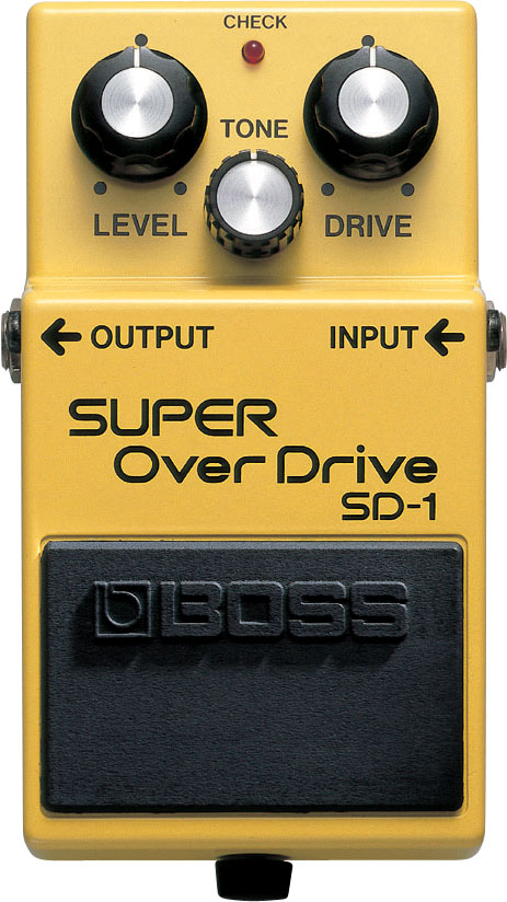 Педаль эффектов для электрогитары Boss SD-1(B) Super OverDrive - Эффект cупер овердрайв - фото 1