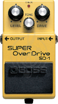 Педаль эффектов для электрогитары Boss SD-1(B) Super OverDrive - Эффект cупер овердрайв - фото 1