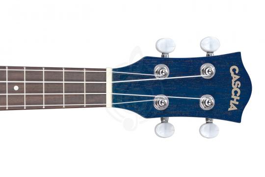 Укулеле сопрано Cascha HH-2266 Mahogany Series - Укулеле сопрано, с чехлом, синий - фото 4