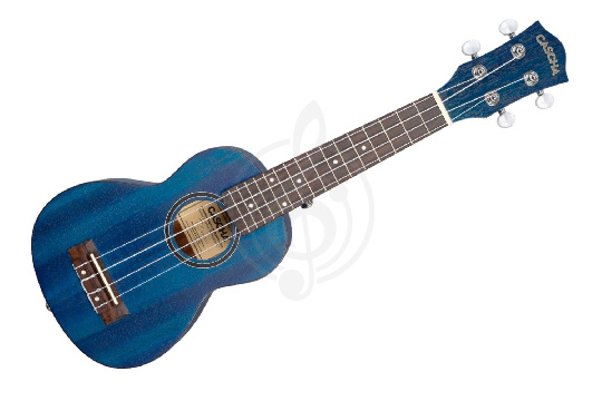 Укулеле сопрано Cascha HH-2266 Mahogany Series - Укулеле сопрано, с чехлом, синий - фото 1