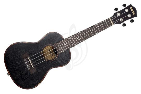 Изображение Cascha HH-2300 Mahogany Series - Укулеле концертный, с чехлом, черный