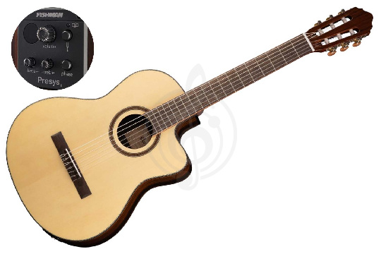 Классическая гитара 4/4 Cort AC160CF-NAT Classic Series - Классическая гитара со звукоснимателем - фото 1