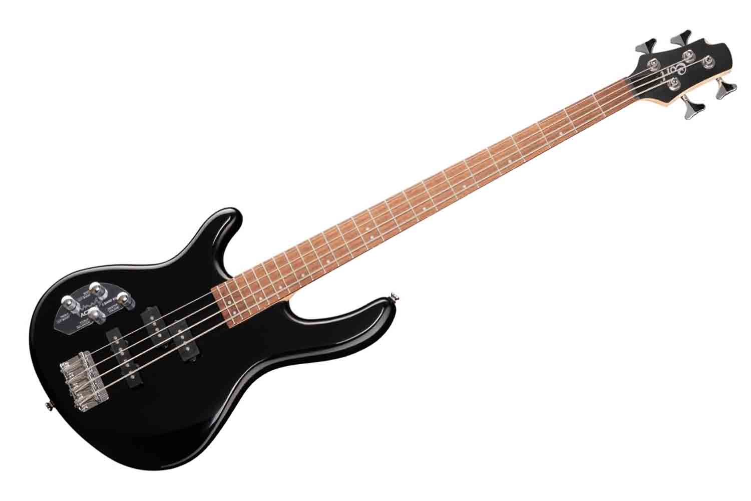 Бас-гитара Cort Action-Bass-Plus-WBAG-LH-BK Action Series - Бас-гитара, леворукая, черная, с чехлом - фото 1