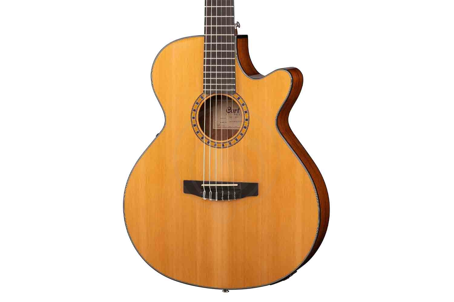 Классическая гитара 4/4 Cort CEC5-NAT Classic Series - Классическая гитара, со звукоснимателем - фото 6
