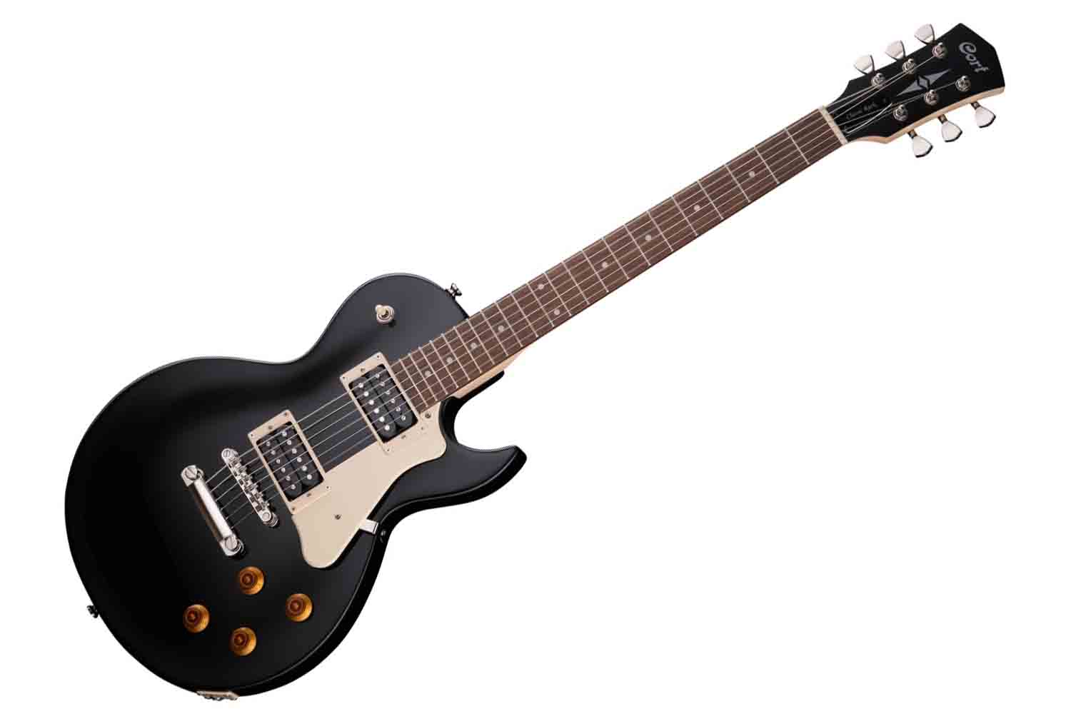 Электрогитара Les Paul Cort CR100-WBAG-BK Classic Rock - Электрогитара, черная, с чехлом - фото 1