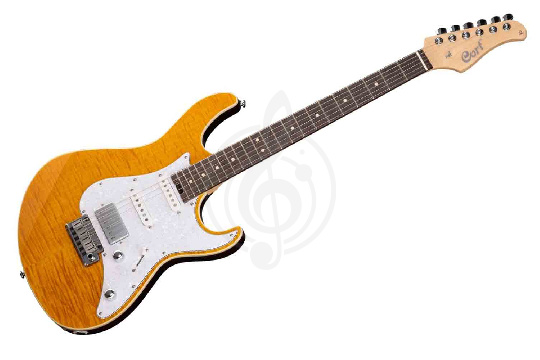 Электрогитара Stratocaster Cort G280-Select-AM G Series - Электрогитара, желтая - фото 1