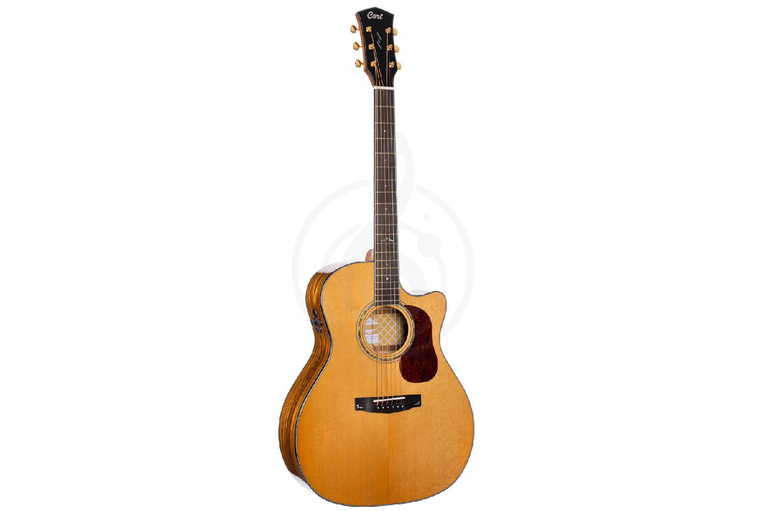 Электроакустическая гитара Cort Gold-A6-Bocote-WCASE-NAT Gold Series - Электроакустическая гитара - фото 3