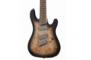 Электрогитара Superstrat Cort KX507MS-SDB KX Series - Электрогитара 7-струнная, мультимензурная, коричневый санберст - фото 9