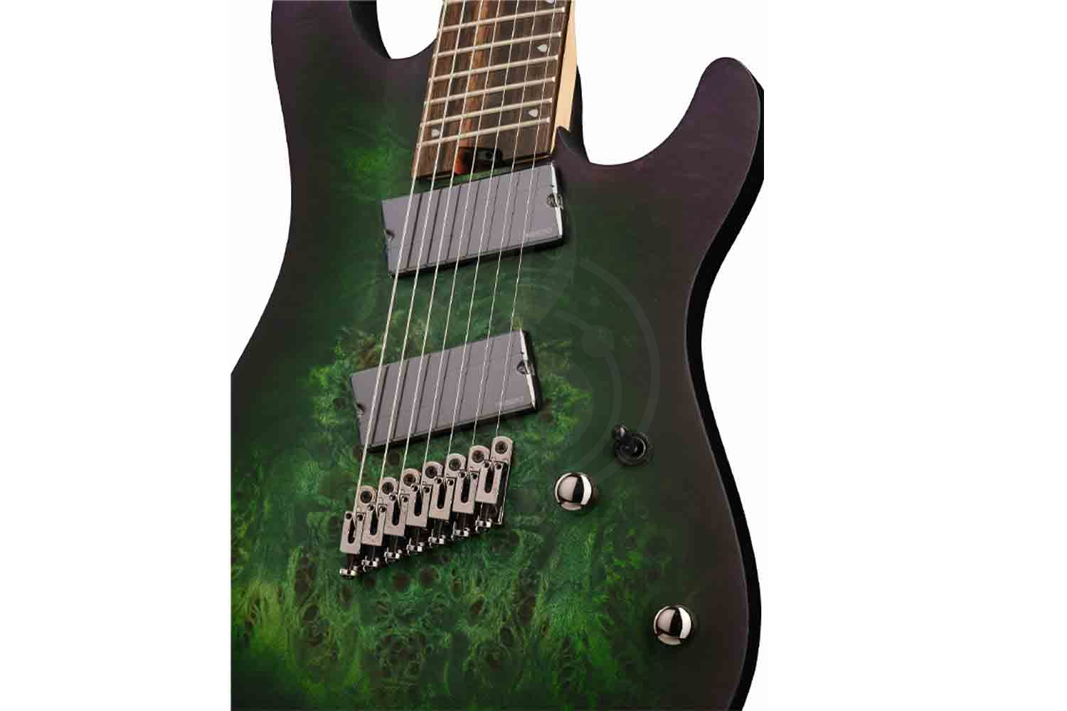 Электрогитара Superstrat Cort KX507MS-SDG KX Series - Электрогитара 7-струнная, мультимензурная, зеленая - фото 3