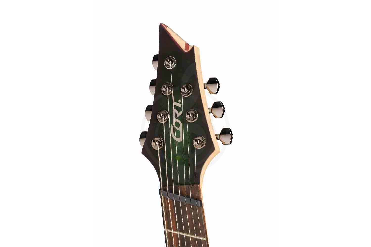 Электрогитара Superstrat Cort KX507MS-SDG KX Series - Электрогитара 7-струнная, мультимензурная, зеленая - фото 6