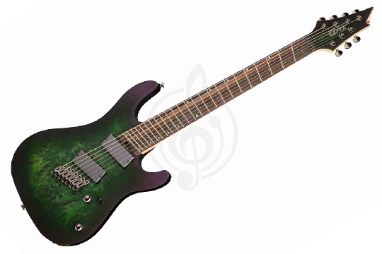 Электрогитара Superstrat Cort KX507MS-SDG KX Series - Электрогитара 7-струнная, мультимензурная, зеленая - фото 1