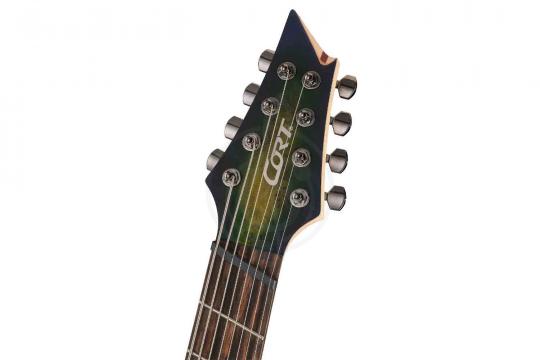 Электрогитара Superstrat Cort KX508MS-II-MBB KX Series - Электрогитара мультимензурная 8-струнная, зеленая - фото 2