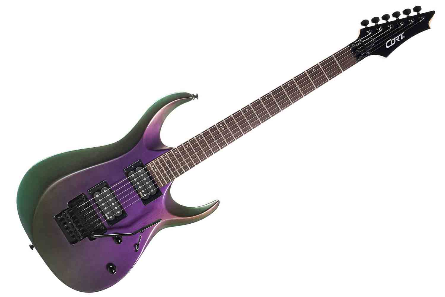 Электрогитара Superstrat Cort X300-FPU X Series - Электрогитара, фиолетовая - фото 1