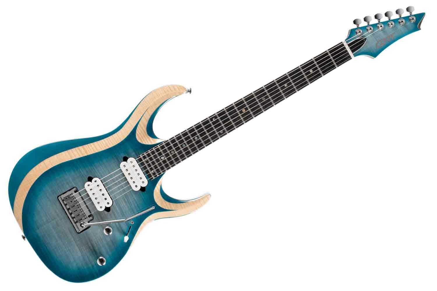 Электрогитара Superstrat Cort X700-II-LBB Duality II X Series - Электрогитара, синяя - фото 1