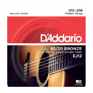 Изображение Струны для акустической гитары D'Addario EJ12