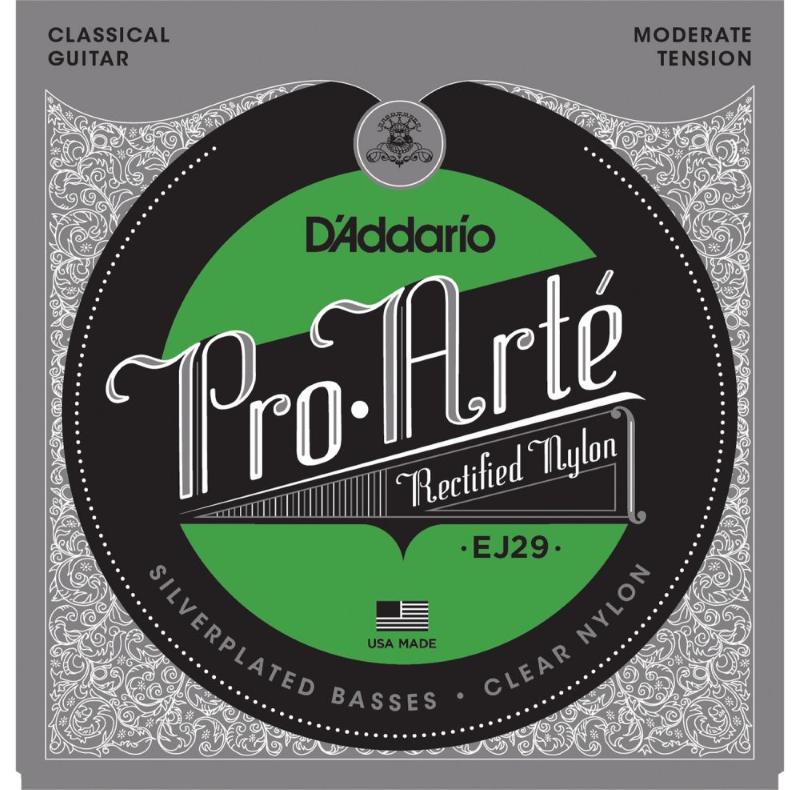 Струны для классической гитары D'ADDARIO EJ29 - Струны для классической гитары. Серебро, слабое натяжение - фото 1