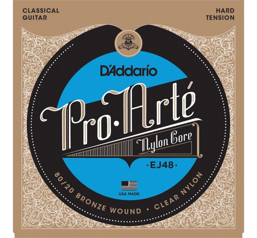 Струны для классической гитары D'Addario EJ48 PRO ARTE струны для классической гитары, сильного натяжения, 0285, 0327, 0410 - фото 1