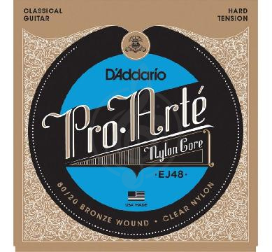 Изображение D'Addario EJ48 PRO ARTE струны для классической гитары, сильного натяжения, 0285, 0327, 0410