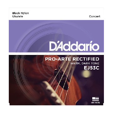 D'ADDARIO EJ53C струны для укулеле концерт, черный нейлон - фото 1 Струны для укулеле концерт D'ADDARIO EJ53C струны для укулеле концерт, черный нейлон - фото 1
