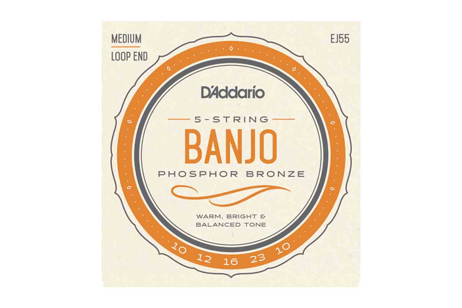 Струны для банджо D'Addario EJ55 - Струны для банджо - фото 1