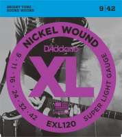 Изображение D'Addario EXL120 Струны для электрогитары 9-42