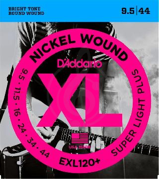 Изображение D'Addario EXL120+ Струны для электрогитары 9,5-44