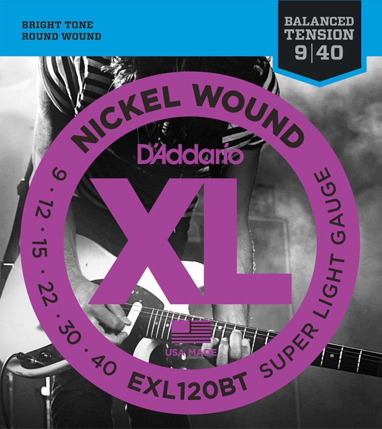 Струны для электрогитары D'Addario EXL120BT Струны для эл гитары 9-40 - фото 1