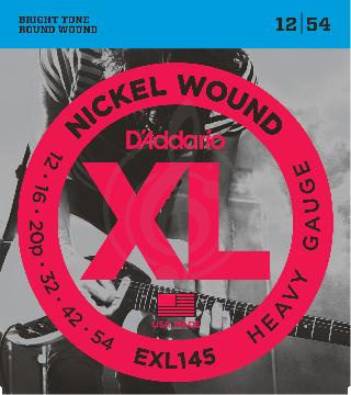 Изображение D'Addario EXL145 Струны для электрогитары 12-54