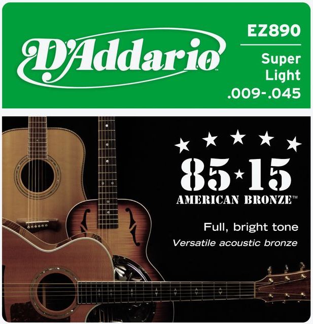 Струны для акустической гитары D'Addario EZ890 Струны для акуст гитары 9-45 - фото 1