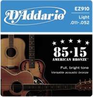 Изображение D'Addario EZ910 Струны для акустической гитары 11-52