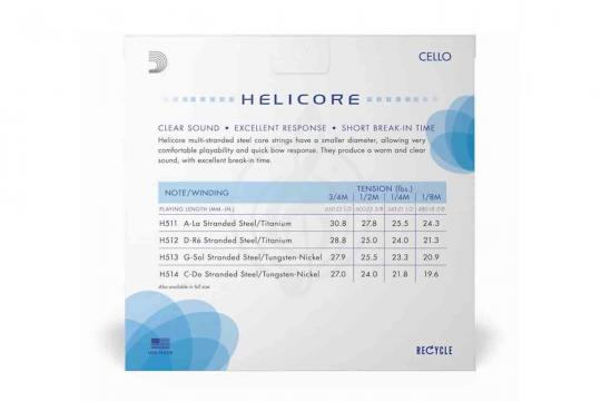 D'ADDARIO H510 3/4M - Струны для виолончели - фото 2 D'ADDARIO H510 3/4M - Струны для виолончели - фото 2