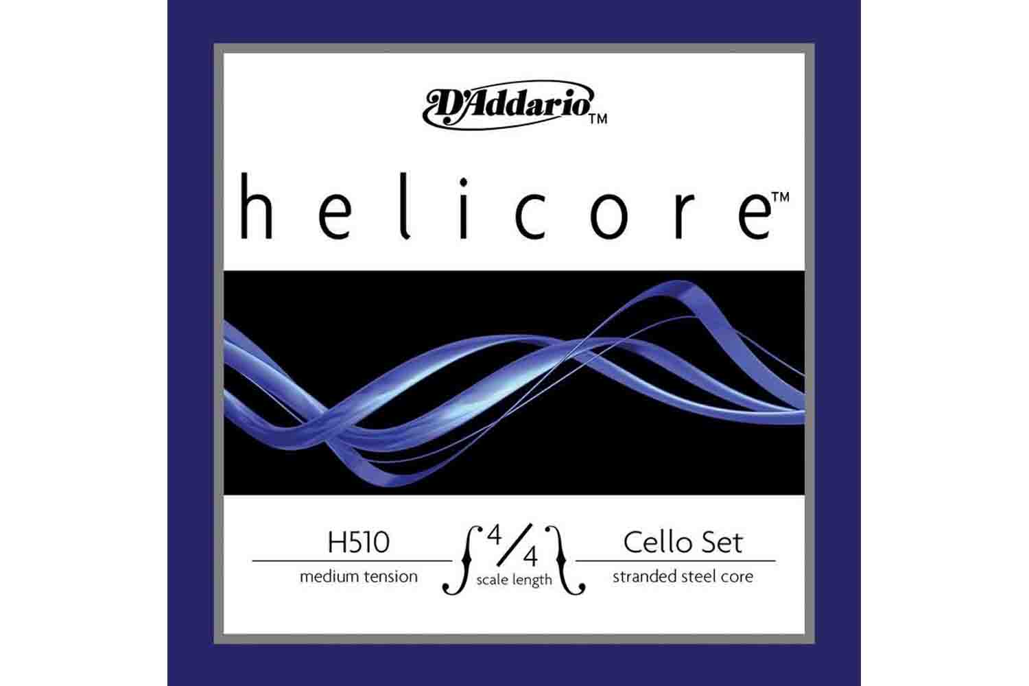  D'Addario H510-4/4M Helicore - Комплект струн для виолончели 4/4, среднее натяжение - фото 1