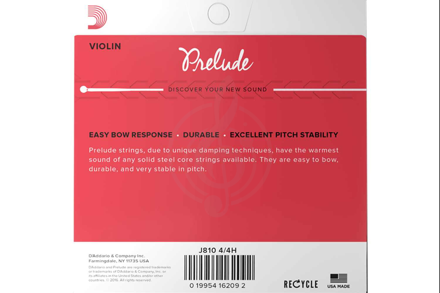 Струны для скрипки D`Addario J810-4/4H PRELUDE Комплект струн для скрипки - фото 2