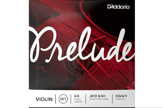 Струны для скрипки D`Addario J810-4/4H PRELUDE Комплект струн для скрипки - фото 1