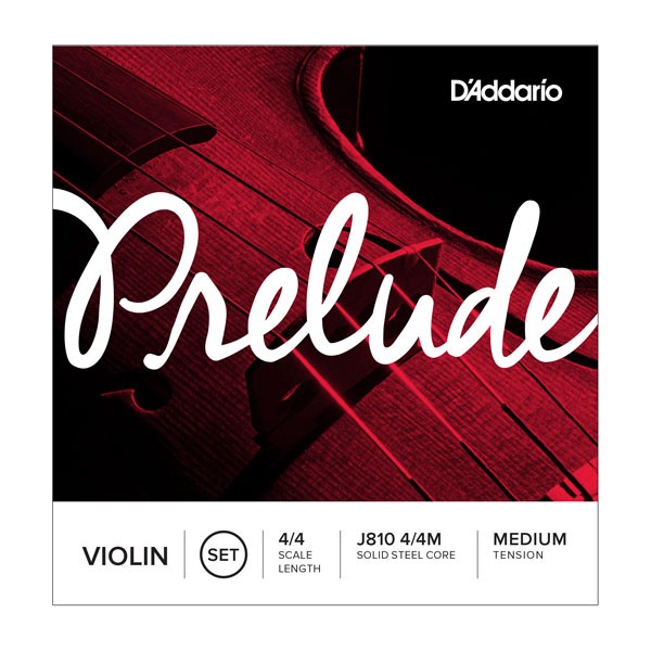 Струны для скрипки D`Addario J810-4/4M PRELUDE Комплект струн для скрипки - фото 1