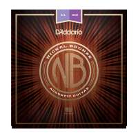 Изображение D'Addario NB1152 Nickel Bronze - Струны для акустической гитары, Custom Light, 11-52